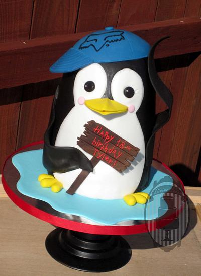 Silly penguin - Cake by Olga
