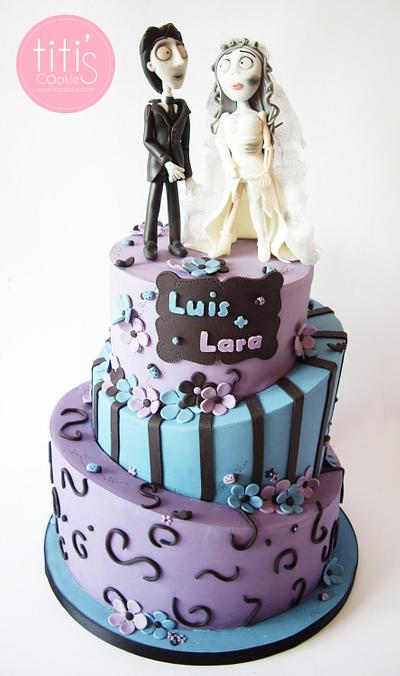 Wedding Cake (Corpse Bride) ^^ - Cake by Titi's Cookies 