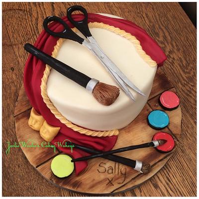Theatrical make up artist cake - Cake by Julie White