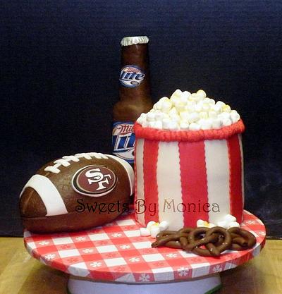 A 49ers Tailgating Birthday - Cake by Sweets By Monica