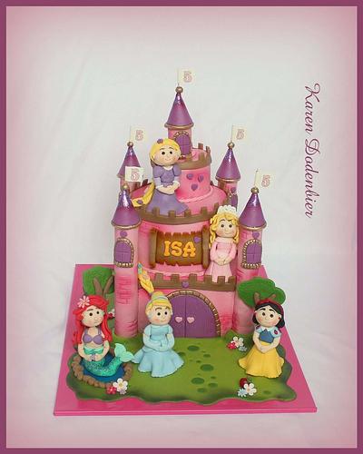 Disney Princess Castle  - Cake by Karen Dodenbier