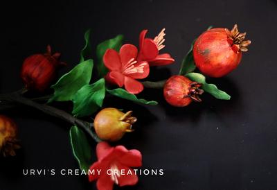 Bonsai pomegranate  - Cake by Urvi Zaveri 