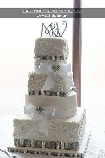 Latest wedding cake  - Cake by Claire