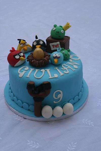 Angry Birds - Cake by dreamcakes