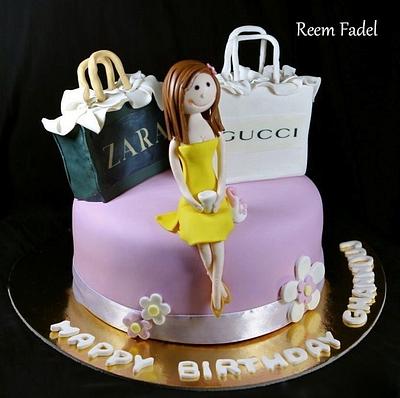 She loves to shop! - Cake by ReemFadelCakes