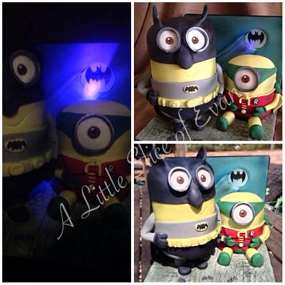 Batman and Robinion..... - Cake by Laura Evans