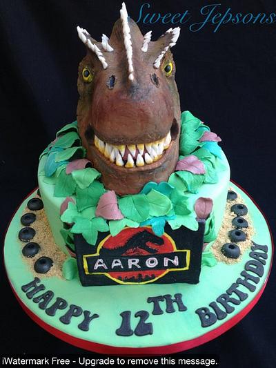 Aarons Allosaurus Cake!  - Cake by Kazza