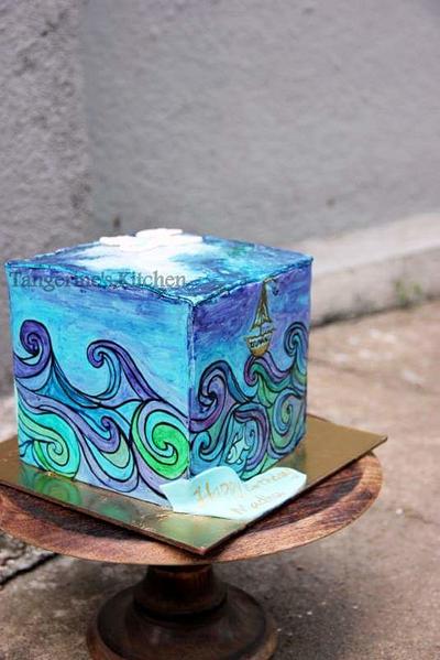Dreamy waves and sky - Cake by tangerine