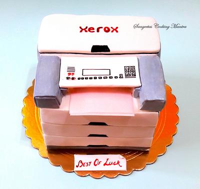 Photocopy Machine Cake - Cake by Sangeeta Roy Ghosh