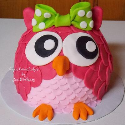 Owl Smash Cake - Cake by Sugar Sweet Cakes