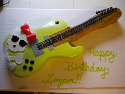 guitar cake - Cake by Chrissa's Cakes