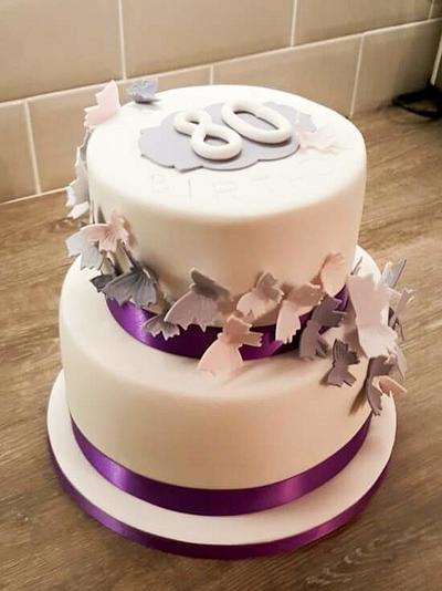 80th birthday cake  - Cake by Rachel Nickson