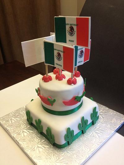 Mexican Fiesta Birthday - Cake by Jennifer Jeffrey