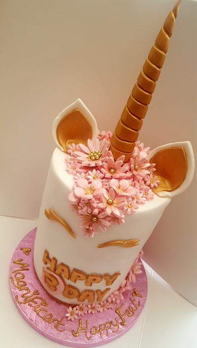 Pink Unicorn Rainbow Cake - Cake by Nimi