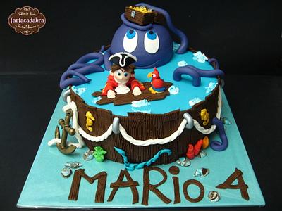Pirate Cake for Mario - Cake by Lara Tartacadabra