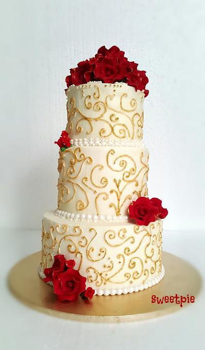 Wedding cake - Cake by sweetpiemy