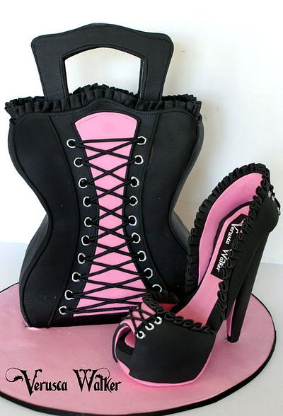 Corset Bag and Shoe - Cake by Verusca Walker