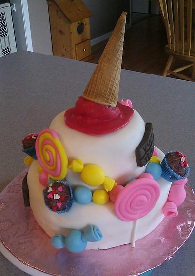 Candy, Icecream, Truffles...Oh My! - Cake by Carrie