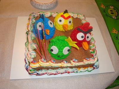 Angry Birds Birthday Cake - Cake by Sandy Sparks
