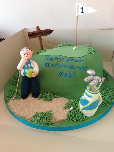 golfing cake - Cake by Donnajanecakes 