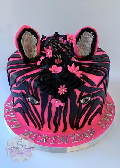 Zebra Stripes - Cake by Sabrina - White's Custom Cakes 