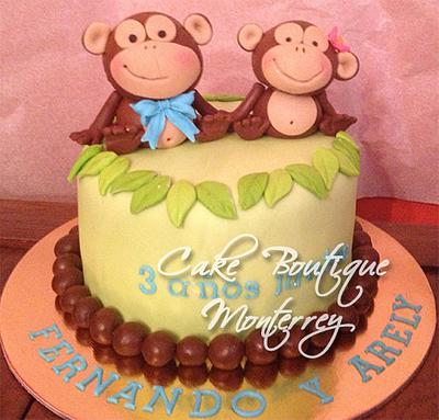 monkeys cake - Cake by Cake Boutique Monterrey