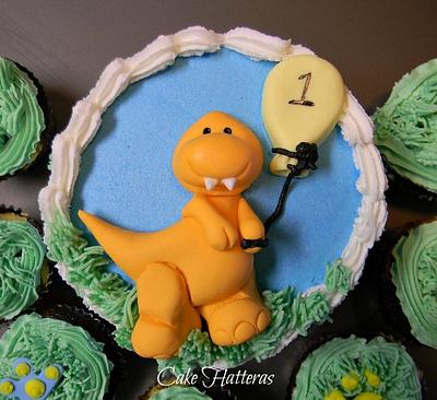 Baby Dinosaur for a 1st Birthday - Cake by Donna Tokazowski- Cake Hatteras, Martinsburg WV