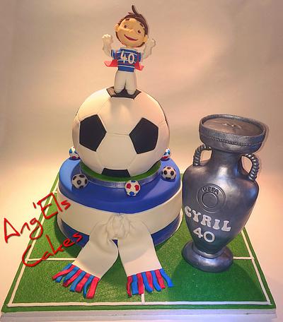 Euro football  - Cake by Els tess