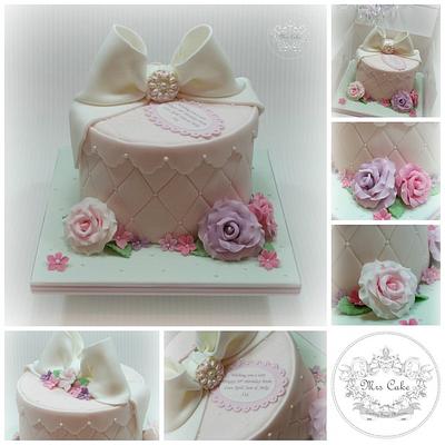 50th Birthday Hatbox Cake - Cake by Tracy Prescott