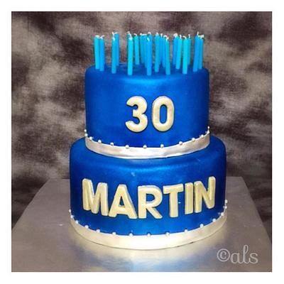 30th birthday  - Cake by ALotofSugar