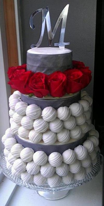 Cake Bite Wedding Cake - Cake by Yolanda Marshall 