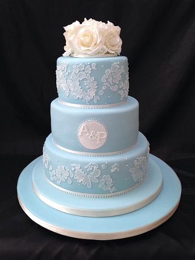 Wedgewood blue - Cake by The Cake Bank 