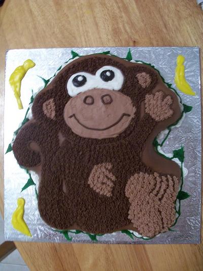 Monkey Cake - Cake by Frosted Gems