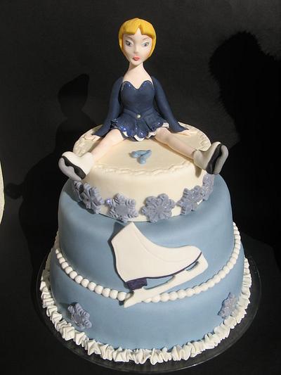 Ice Skating cake - Cake by Karin Ganassi