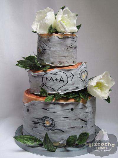 Rustic Wedding Cake - Cake by Bizcocho Pastries