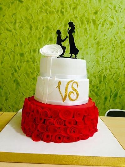 Wedding cake  - Cake by Lavanya Kotha 