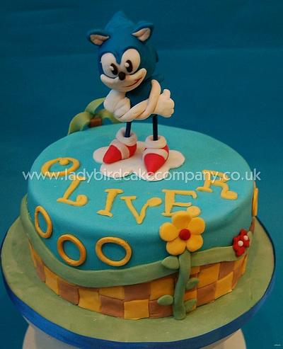 Sonic the Hedgehog cake - Cake by ladybirdcakecompany