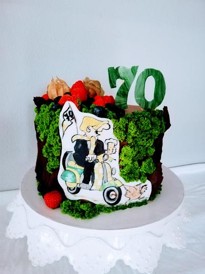 Moped - Cake by alenascakes