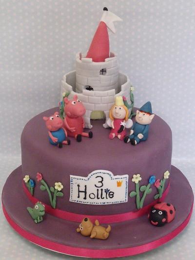 ben and holly and peppa pig cake - Cake by zoe