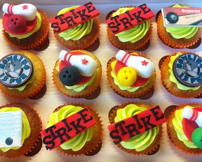 Bowling Cupcakes - Cake by Sweet Treats of Cheshire