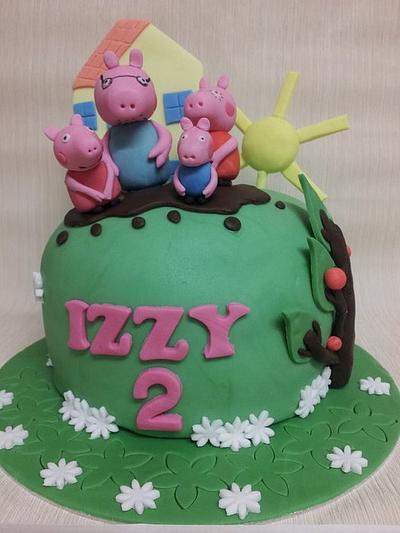 Peppa Pig and Family - Cake by Amanda Robinson