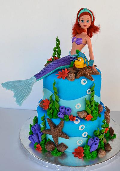 The Little Mermaid - Cake by Sweet Creations by Sophie