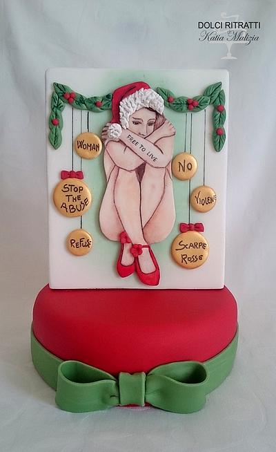 Red shoes - Cake by Katia Malizia 