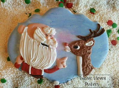 Rudolph the Red Nosed Reindeer  - Cake by Shannon @ Kitchen Witch Chronicles 