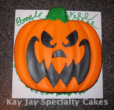 Scary Pumpkin Cake - Cake by Kimberley Jemmott