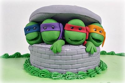Ninja Turtle Birthday - Cake by Donna Tokazowski- Cake Hatteras, Martinsburg WV