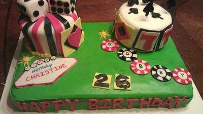 Las vegas birthday cake - Cake by Julia Dixon