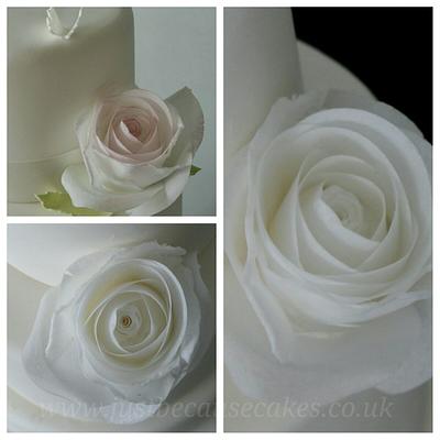Rice Paper Roses - Cake by Just Because CaKes