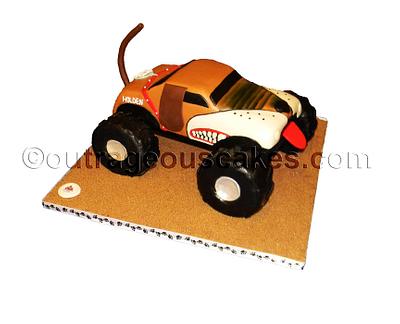 3D Monster Mutt - monster truck cake - Cake by  Outrageous Cakes Tampa Bakery