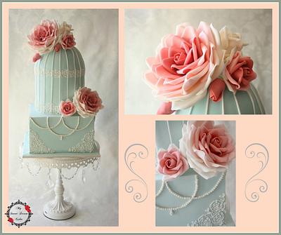Vintage Birdcage - Cake by My Sweet Dream Cakes